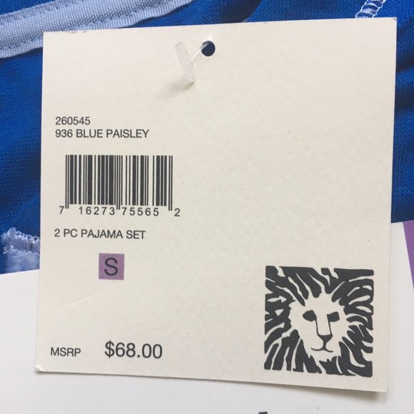 NWT 2 piece Anne Klein Pajama Set - Picture 2 of 7